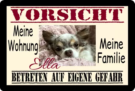 Tierschild Hunde VORSICHT Bild